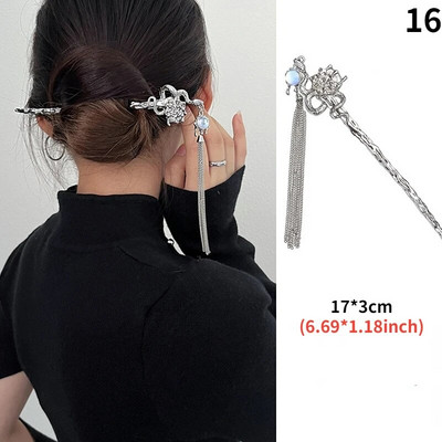 Bețișoare de păr vintage pentru femei Retro simple ciucuri Animal șarpe Dragon Bețișoare de păr Disk Agrafe Accesorii pentru păr