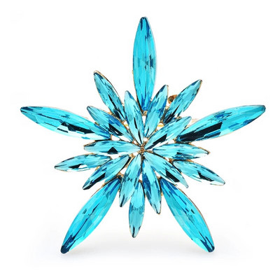 Wuli&beebi jõulud lumehelveste prossid naiste unisex 3-värvilised kivist kaunitarid, talvised jäälilled, prossid kingitused