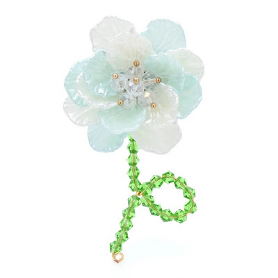 Wuli&baby Acrylic Flower Καρφίτσες Γυναικείες Unisex 6 χρωμάτων Beauty Flower Party Καρφίτσες γραφείου Καρφίτσες Δώρα