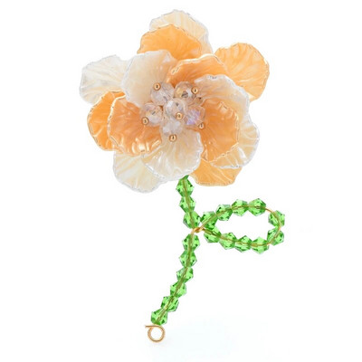 Wuli&baby Acrylic Flower Καρφίτσες Γυναικείες Unisex 6 χρωμάτων Beauty Flower Party Καρφίτσες γραφείου Καρφίτσες Δώρα