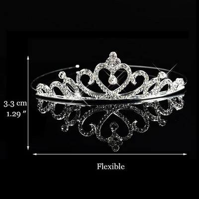 Sinine printsessi tiaarad kroonid peapael, lapsed, tüdrukud, etendus, pruutball, pruutneitsi, pulmapidu, aksessuaarid, juuksur, ehted