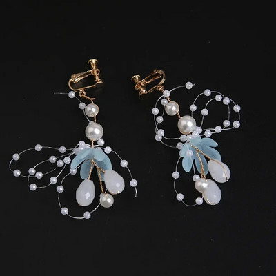 Suvised Boho lapsed Tüdrukutele Pärliliblikas Peakate Lillepärg Vanik Pearõngas Peapaelad Juuksed Pulmad Pruudi ehted Kingitused