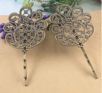 Metallist juukseklamber naistele Retro vintage juuksenõelad Prantsuse Barrette Juukseaksessuaarid Juuksekingituseks