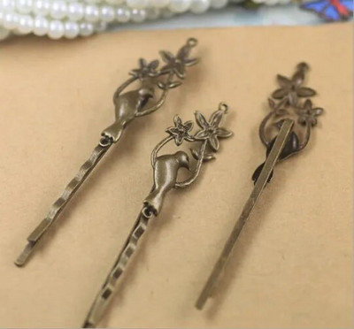 Metallist juukseklamber naistele Retro vintage juuksenõelad Prantsuse Barrette Juukseaksessuaarid Juuksekingituseks