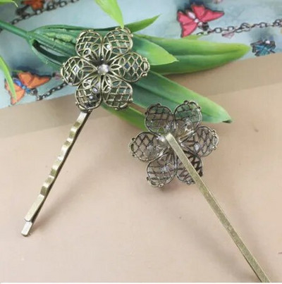 Metallist juukseklamber naistele Retro vintage juuksenõelad Prantsuse Barrette Juukseaksessuaarid Juuksekingituseks