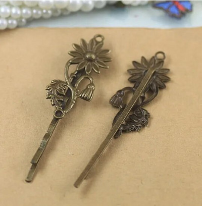 Metallist juukseklamber naistele Retro vintage juuksenõelad Prantsuse Barrette Juukseaksessuaarid Juuksekingituseks