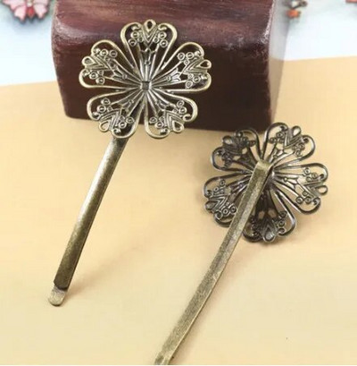 Metallist juukseklamber naistele Retro vintage juuksenõelad Prantsuse Barrette Juukseaksessuaarid Juuksekingituseks