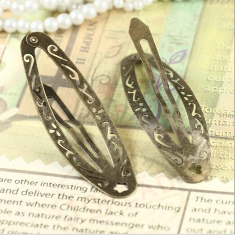 Metallist juukseklamber naistele Retro vintage juuksenõelad Prantsuse Barrette Juukseaksessuaarid Juuksekingituseks