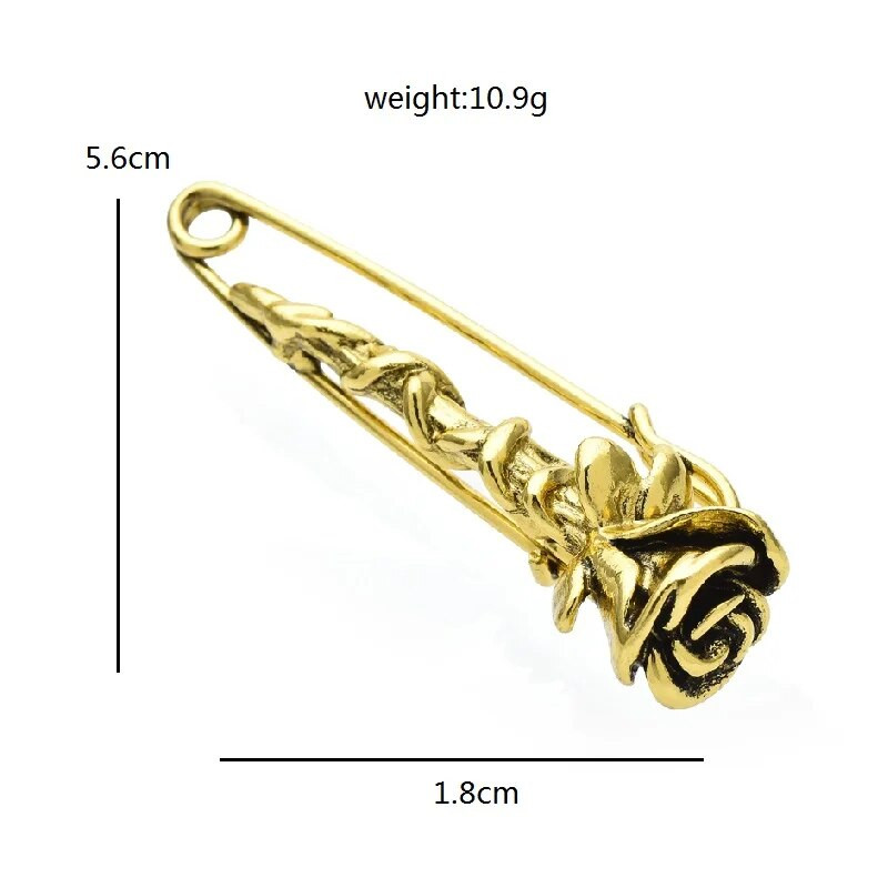 Wuli&baby Vintage rožu ziedu saktas piespraudes sievietēm vīriešiem klasiski uzvalki šalles bikses piespraudes Dāvanas