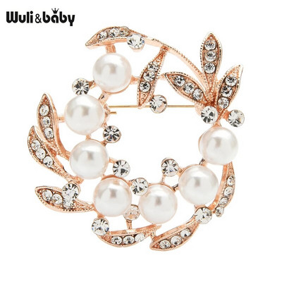 Wuli&baby paljude disainiga ilu lilledega prossid naistele kividest pärlitest prossinõelad ehted kingitused