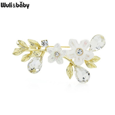 Wuli&baby paljude disainiga ilu lilledega prossid naistele kividest pärlitest prossinõelad ehted kingitused