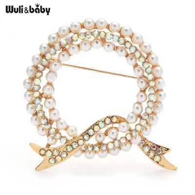 Wuli&baby paljude disainiga ilu lilledega prossid naistele kividest pärlitest prossinõelad ehted kingitused