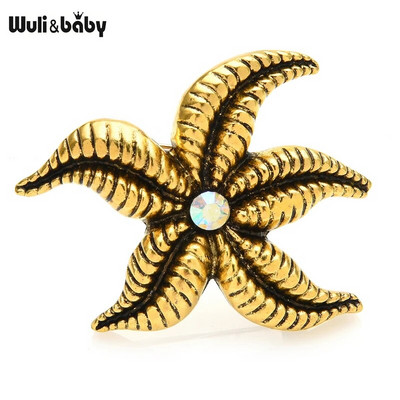 Wuli&baby paljude disainiga ilu lilledega prossid naistele kividest pärlitest prossinõelad ehted kingitused