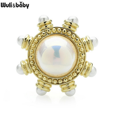 Wuli&baby paljude disainiga ilu lilledega prossid naistele kividest pärlitest prossinõelad ehted kingitused