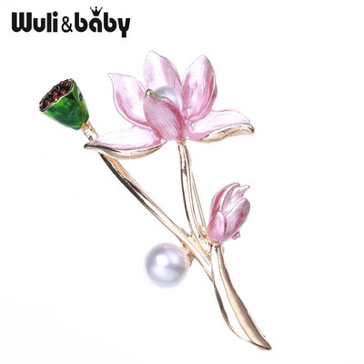 Wuli&baby paljude disainiga ilu lilledega prossid naistele kividest pärlitest prossinõelad ehted kingitused