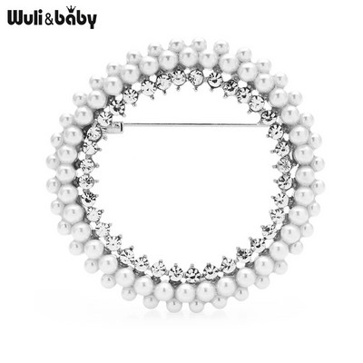 Wuli&baby paljude disainiga ilu lilledega prossid naistele kividest pärlitest prossinõelad ehted kingitused