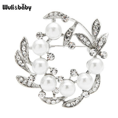 Wuli&baby paljude disainiga ilu lilledega prossid naistele kividest pärlitest prossinõelad ehted kingitused