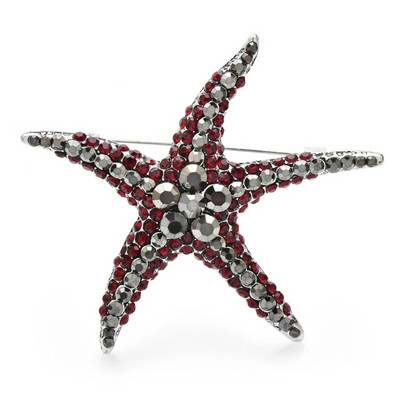 Wuli&baby Broševi sa vještačkim dijamantima Zvjezdane ribice za žene 3-bojne svjetlucave ljepotice Morske zvijezde Broševi Životinjske igle Pokloni