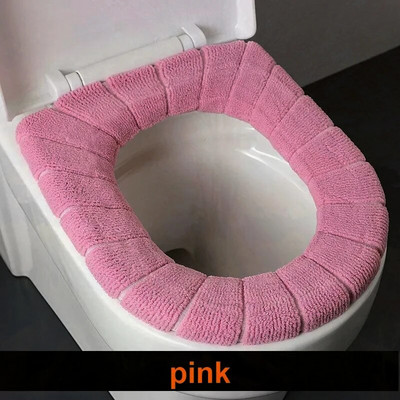WC-poti istme kate paksendatud plüüs O-tüüpi soe WC-padi Universaalne tualett-poti istmepadi, korduvkasutatav talve-WC-istmepadi