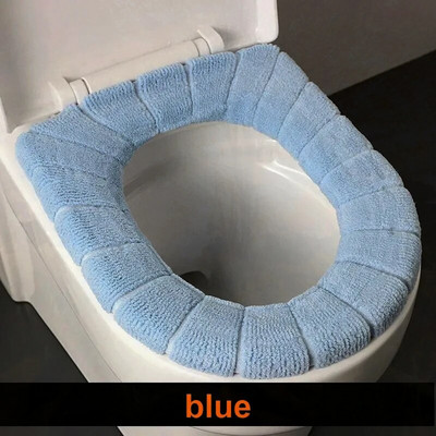 WC-poti istme kate paksendatud plüüs O-tüüpi soe WC-padi Universaalne tualett-poti istmepadi, korduvkasutatav talve-WC-istmepadi