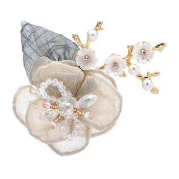 Wuli&baby New Cloth Plum Blossom Flower Brooches for Women Unisex 3-color Beauty Flower Office Party Brooch Pin Gifts