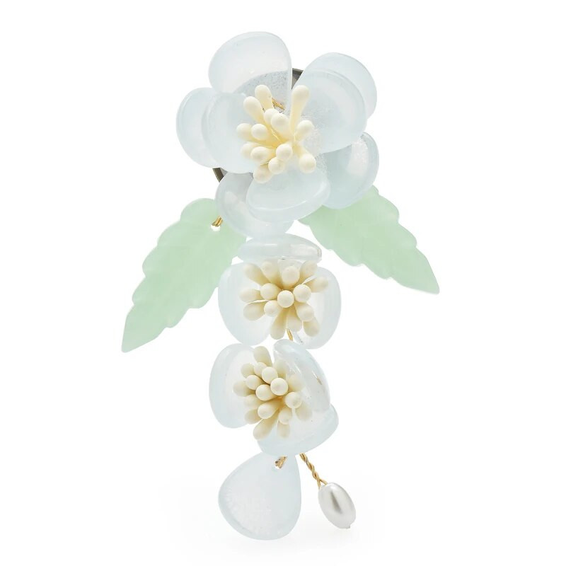 Wuli&baby Acrylic Flowers Γυναικεία καρφίτσα 5 Χρώματα 2022 Νέο Υλικό Καρφίτσες καρφίτσας Κοσμήματα Αξεσουάρ