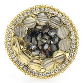 Wuli&baby käsitsi valmistatud nööpide disainiga ümmargused prossid nööpnõelad naistele Unisex säravad ilukrae nööpnõelad kingitused