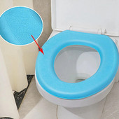 Husă pentru scaun de toaletă moale Waterpoof Baie lavabilă în apropierea scaunului Covoraș pernă Pernă Scaun de toaletă în formă de O Bideu Accesorii pentru capac de toaletă