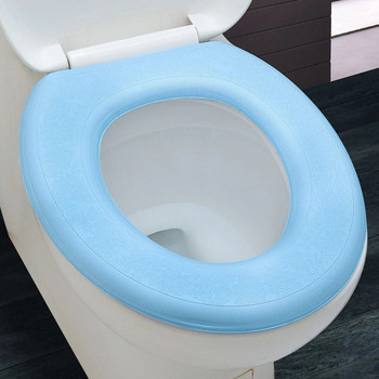 Водоустойчиво меко покривало за тоалетна седалка Миеща се баня Closestool Mat Pad Възглавница О-образна тоалетна седалка Биде Аксесоари за тоалетна чиния