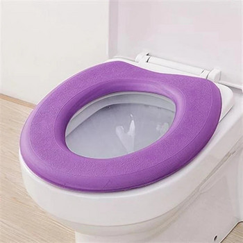 Водоустойчиво меко покривало за тоалетна седалка Миеща се баня Closestool Mat Pad Възглавница О-образна тоалетна седалка Биде Аксесоари за тоалетна чиния