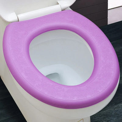 Husă pentru scaun de toaletă moale Waterpoof Baie lavabilă în apropierea scaunului Covoraș pernă Pernă Scaun de toaletă în formă de O Bideu Accesorii pentru capac de toaletă