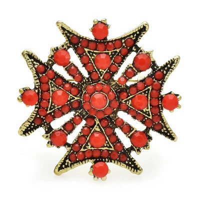 Wuli&baby Vintage helmeste lilledega prossid naistele Unisex 2-värvilised risti geomeetrilised peoprossinõelad Kingitused