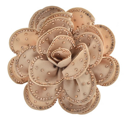 Wuli&baby Όμορφες καρφίτσες με μεγάλα λουλούδια Γυναικείες 4χρωμες υφασμάτινες στραστές παιώνια φυτά τριαντάφυλλο-λουλούδι για πάρτι Καρφίτσες καρφίτσας γραφείου Δώρα