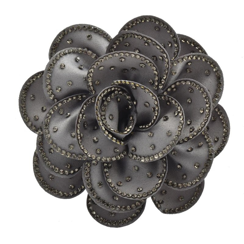 Wuli&baby Όμορφες καρφίτσες με μεγάλα λουλούδια Γυναικείες 4χρωμες υφασμάτινες στραστές παιώνια φυτά τριαντάφυλλο-λουλούδι για πάρτι Καρφίτσες καρφίτσας γραφείου Δώρα