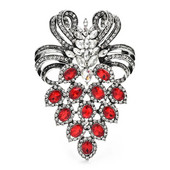 Wuli&baby Vintage Säravad Viinamarjast Prossid Naistele Unisex 2-värvilised Luksuslikud Puuviljad Lillepeo Kontori prossinõelad Kingitused