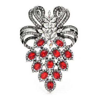 Wuli&baby Vintage Säravad Viinamarjast Prossid Naistele Unisex 2-värvilised Luksuslikud Puuviljad Lillepeo Kontori prossinõelad Kingitused