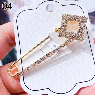 Nove dame, velike sigurnosne igle, broš, vintage igla s kristalima i dijamantima Chic Femme, modni broševi, igla, dodaci za nakit za zabavu