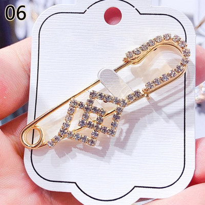 Nove dame, velike sigurnosne igle, broš, vintage igla s kristalima i dijamantima Chic Femme, modni broševi, igla, dodaci za nakit za zabavu