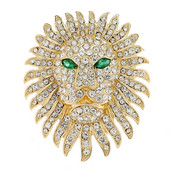 CINDY XIANG Rhinestone Lion Pross Mood Loomanööp Uus Mantel Kleit Aksessuaarid Unisex Naiste ja Meeste Ehted