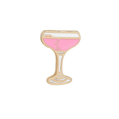 Naiste roosad roosid emailitud nööpnõelad prossid šampanja veiniklaas sigaret vintage plaadimängija armsad rattamärgid, ehted tüdrukutele