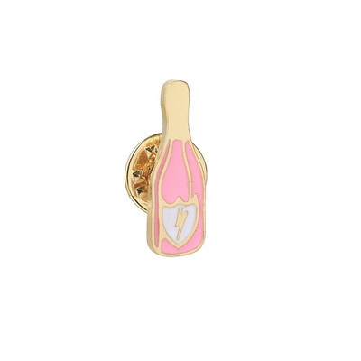 Naiste roosad roosid emailitud nööpnõelad prossid šampanja veiniklaas sigaret vintage plaadimängija armsad rattamärgid, ehted tüdrukutele