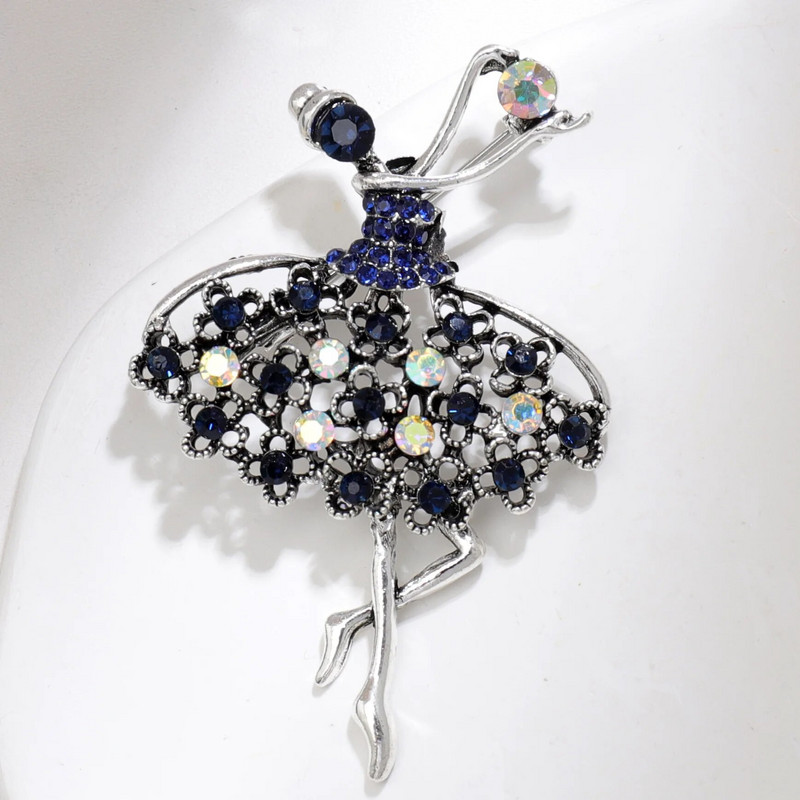 Luksuslikud läbipaistvad tiivad Haldja pross Elegantne liblikas balletitantsija nööpnõelad Loomingulised kivisulamist rõivad Aksessuaarid Kingitused