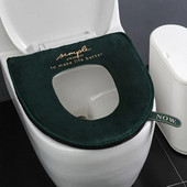 Topla, mekana navlaka za WC školjku Poklopac gornje navlake Podloga za kupaonicu Toplija zima Baršunasta podloga za WC školjku Ručka s patentnim zatvaračem Navlaka za WC dasku