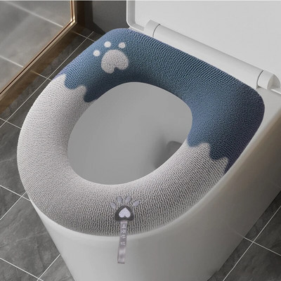 Talvine soe paks WC-istmekatte matt Pehme pestav Closestool Universaalne WC-poti kaanepadi Bidee padi Vannitoa tarvikud