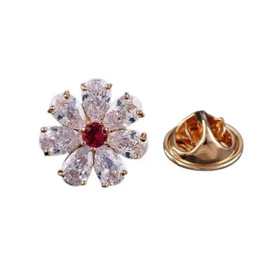 Originalni modni umetnuti cirkonij kamen zlatne boje Broš Drvo života za žene Broš Dodaci Nakit Pokloni