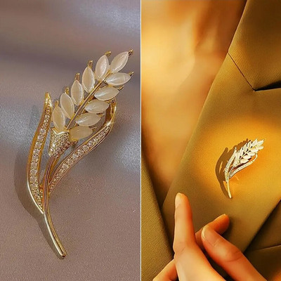 Originalni modni umetnuti cirkonij kamen zlatne boje Broš Drvo života za žene Broš Dodaci Nakit Pokloni