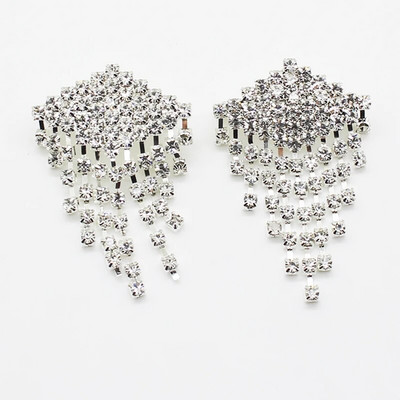 Soodushinnad Rhinestones prossid 1tk Naiste riided Ehted Dekoratsioon Kahevärviline kristallist pross DIY Käsitöö tarvikud