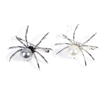 Μαύρη αράχνη μαργαριτάρι έντομο καρφίτσα Γυναικεία κορσάζ Δώρα Ανδρικά αξεσουάρ Κορεατική μόδα κοσμήματα προσωπικότητας
