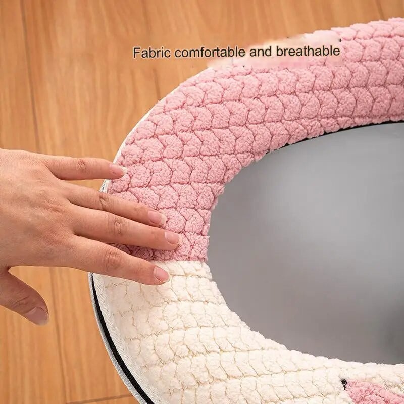 Universalus tualeto sėdynės užvalkalas Mielas Alpaca Closestool kilimėlis su minkštu užtrauktuku, šilta tualeto sėdynės pagalvė Vonios tualeto dangčio priedai