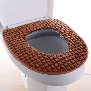 Αξεσουάρ μπάνιου Κάλυμμα καθίσματος τουαλέτας Μαλακό ζεστό βελούδινο κάλυμμα χειμερινής τουαλέτας Κάλυμμα καπακιού τουαλέτας Διακόσμηση σπιτιού
